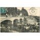 10 CLAIRVAUX. Pont sur l'Aube 1922. Ouvriers, Carrosse et Vaches