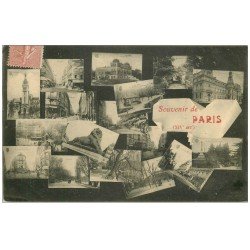 carte postale ancienne PARIS 14. Multivues 1906