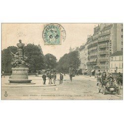 PARIS 14. Superbe Voiture ancienne et Monument Garnier 1906