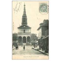 PARIS 15. Eglise Saint-Jean-Baptiste de Grenelle Place Pernet 1905 et Triperie