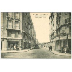 carte postale ancienne PARIS 15. Pharmacie Rue Desaix et Boulevard de Grenelle Café Tabac