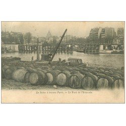 PARIS 15. Pont de l'Estacade entrepôt de barils et tonneaux 1904