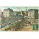 carte postale ancienne PARIS 15. Pont Métropolitain rue Lecourbe 1913