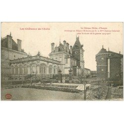 carte postale ancienne 10 ESSOYES. Château Heriot devenu Hôpital Militaire 1918