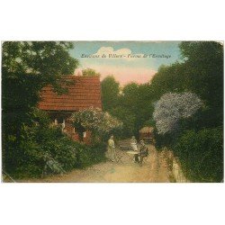 carte postale ancienne 10 FERME DE L'ERMITAGE environs de Villers 1924