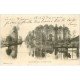 carte postale ancienne 10 FOUCHY. La Seine et l'Ecluse 1905. Timbre Taxe