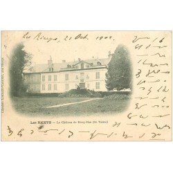 carte postale ancienne 10 LES RICEYS. Château de Ricey-Bas 1902. Ecriture spéciale...