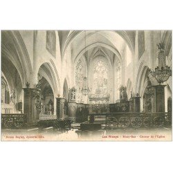 carte postale ancienne 10 LES RICEYS. Eglise et son Choeur 1906