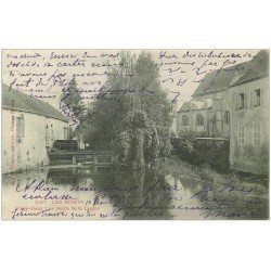 carte postale ancienne 10 LES RICEYS. Les Bords de la Laigne 1903