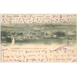 carte postale ancienne 10 LES RICEYS. Vue générale 1902. Ecriture spéciale...