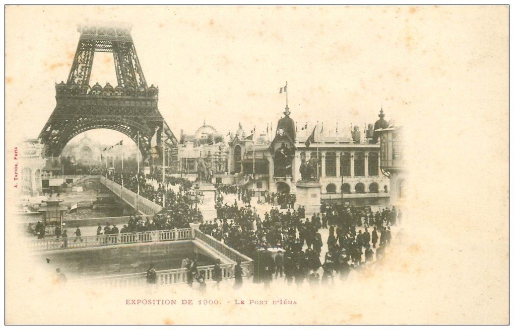 carte postale ancienne PARIS EXPOSITION UNIVERSELLE 1900. Pavillon Equateur. Timbre 10 centimes 1900