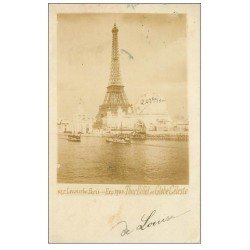 carte postale ancienne PARIS EXPOSITION UNIVERSELLE 1900. Pont Alma