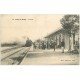 carte postale ancienne 10 MAILLY-LE-CAMP. La Gare Train et Locomotive à vapeur