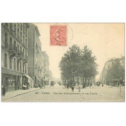 PARIS 15. Rue des Entrepreneurs et rue Linois 1906