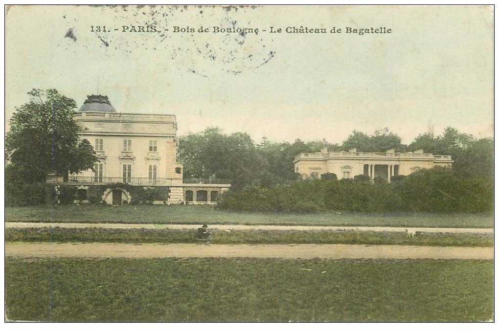 PARIS 16. Bois de Boulogne. Le Château de Bagatelle 1905