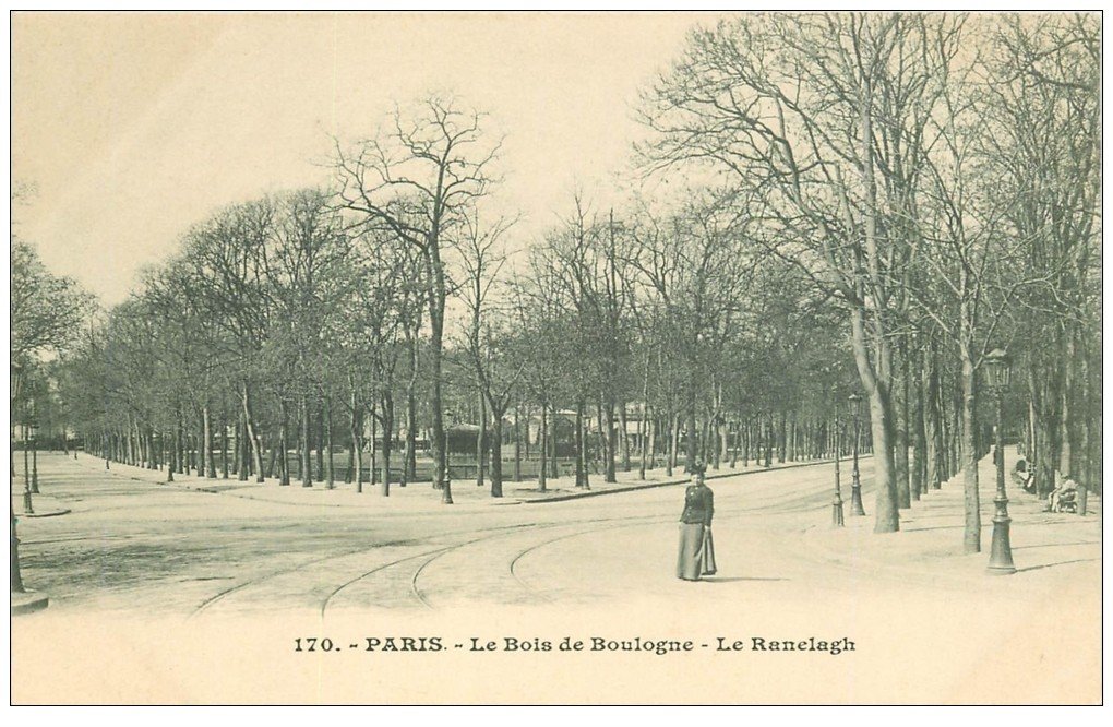 carte postale ancienne PARIS 16. Bois de Boulogne. Le Ranelagh vers 1900