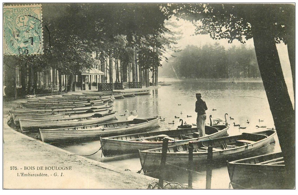 PARIS 16. Bois de Boulogne. L'Embarcadère 1906