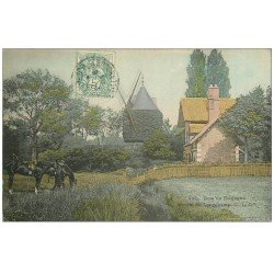 PARIS 16. Bois de Boulogne. Moulin de Longchamp et Chevaux sellés 1905