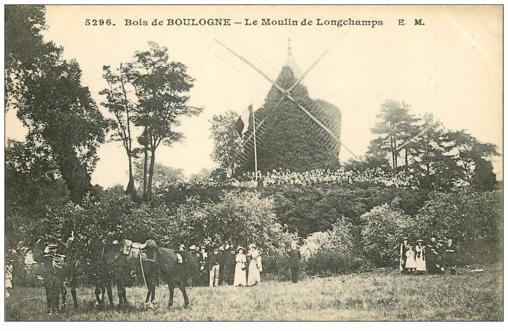 PARIS 16. Bois de Boulogne. Moulin de Longchamps