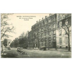 carte postale ancienne PARIS 16. Hôtel International 60 Avenue d'Iéna