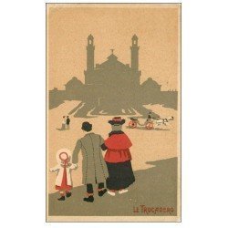 carte postale ancienne PARIS 16. Le Trocadéro 1909