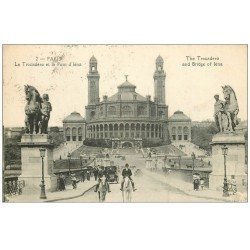 PARIS 16. Le Trocadéro 1923 Cavaliers