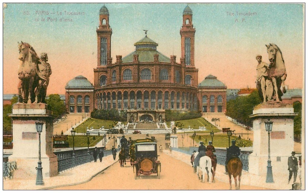 carte postale ancienne PARIS 16. Le Trocadéro. 1925