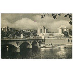 carte postale ancienne PARIS 16. Palais de Chaillot. Pour Alger 1948
