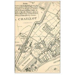 PARIS 16. Plan Chaillot par Mairte en 1808