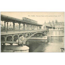 PARIS 16. Pont Viaduc du Métropolitain à Passy