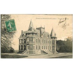 carte postale ancienne 10 MONTCEAUX. Façade du Château 1916