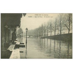 PARIS 16. Quai de Passy Crue de la Seine de 1910