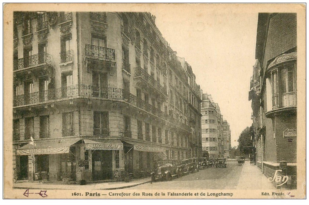 PARIS 16. Tabac du Bois rues Faisanderie et Longchamp 1937