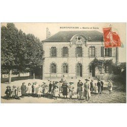 10 MONTPOTHIER. Mairie et Ecole 1913