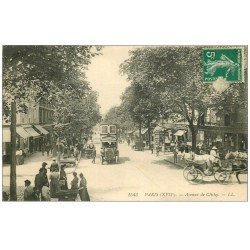 PARIS 17. Autobus Ford à étage Avenue de Clichy 1911