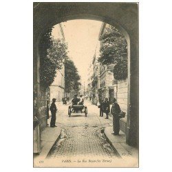 PARIS 17. Automobile rue Bayen 1908