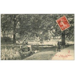 PARIS 17. Ecolière Square des Batignolles 1909