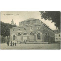 carte postale ancienne 10 NOGENT-SUR-SEINE. La Halle 1908