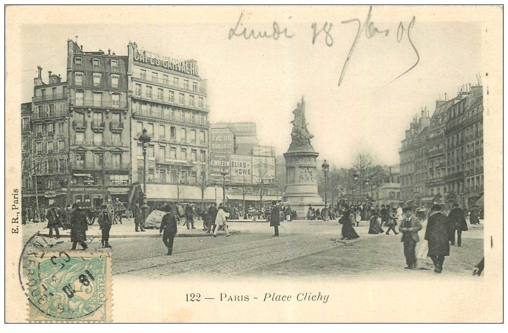 PARIS 17. Place Clichy 1905