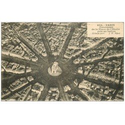 PARIS 17. Place de l'Etoile pris en Ballon 1925