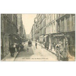 carte postale ancienne PARIS 17. Rue des Moines 1912 Papeterie cartes postales