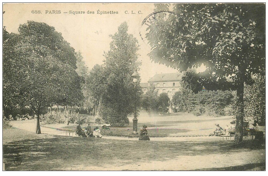 PARIS 17. Square des Epinettes 1905