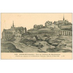 carte postale ancienne PARIS 18. Abbaye et Prieuré de Montmartre