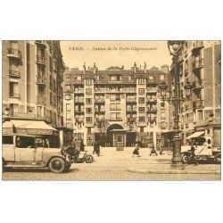 carte postale ancienne PARIS 18. Avenue de la Porte de Glignancourt Pharmacie