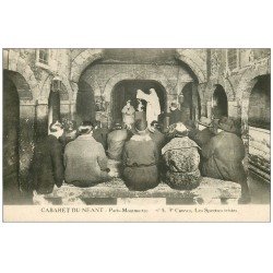 carte postale ancienne PARIS 18. Cabaret du Néant Caveau Spectres tristes