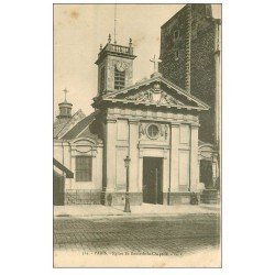 carte postale ancienne PARIS 18. Eglise Saint-Denis-de-la-Chapelle Denys
