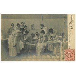carte postale ancienne PARIS 18. Hôpitaux Hôpital Bretonneau le Croup en 1904 par Chicot
