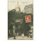 carte postale ancienne PARIS 18. Le Sacré-Coeur de Montmartre Square Saint-Pierre 1911