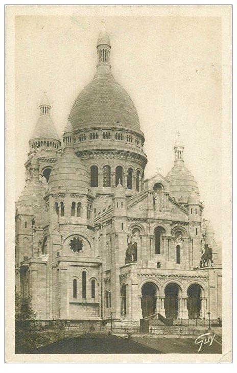 carte postale ancienne PARIS 18. Le Sacré-Coeur de Montmartre 11