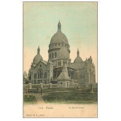 carte postale ancienne PARIS 18. Le Sacré-Coeur de Montmartre 1911